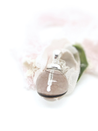 Haarlok hanger/ ketting Pearl