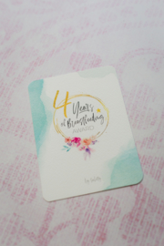 4 Years Breastfeeding Milestone Card