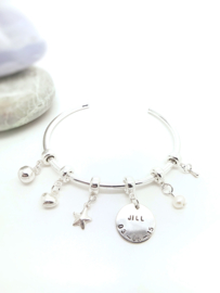 (925.) Sterling zilveren BANGLE armband