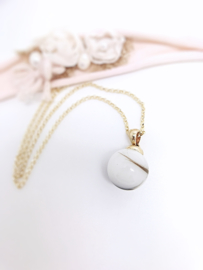 Moedermelk hanger- en ketting Pearl 14k goud