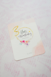 3 Years Breastfeeding Milestone Card