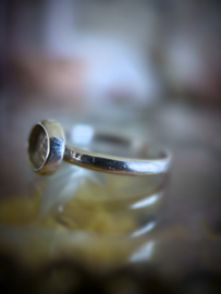 Exclusieve handgemaakte rond gladde mini ring