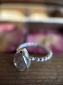 Exclusieve handgemaakte bolletjes ring druppel