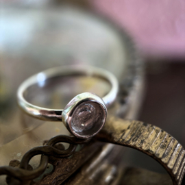 Exclusieve handgemaakte rond gladde mini ring
