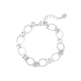 Armband large chain - zilver