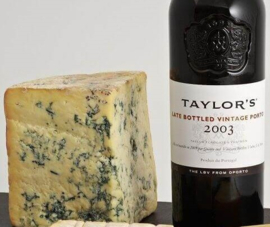 Blue Stilton met Port
