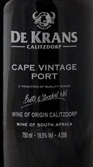 De Krans Cape Vintage 2015