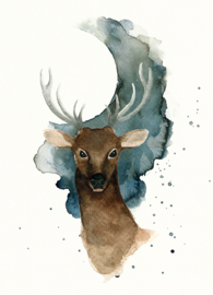 A5 Art Print | Full Moon Deer
