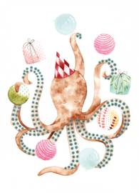 Postkaart | Circus Octopus