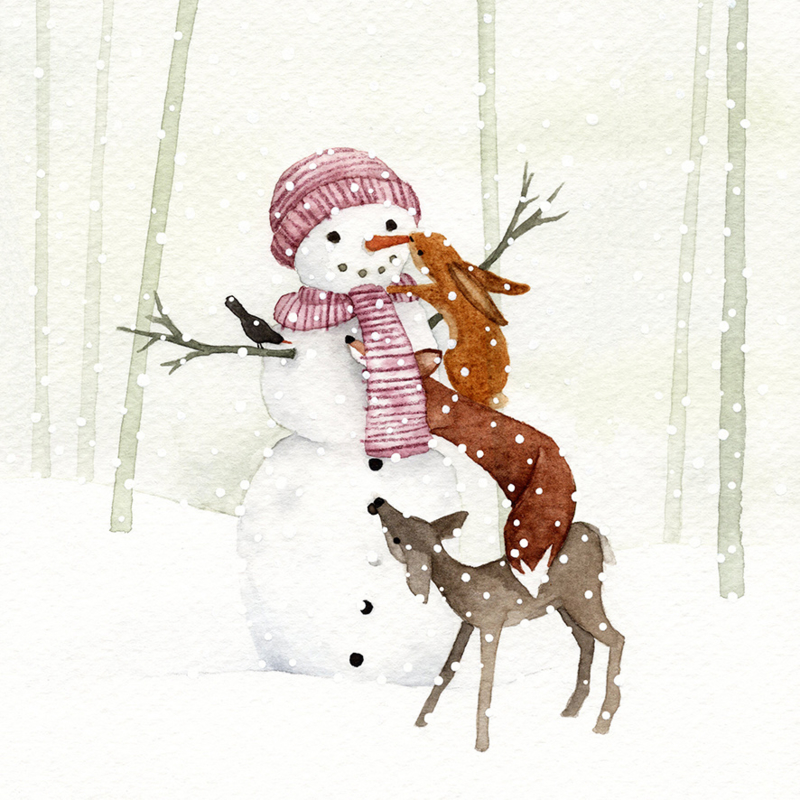 Postkaart | Winter Sneeuwpop IBK04 