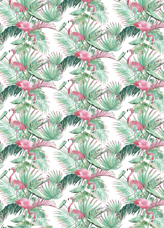 Postkaart | Flamingo Botanical