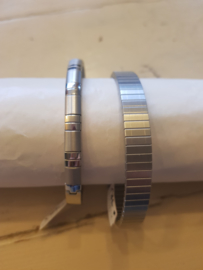 Flexibele armband zilver 554 maat XXL