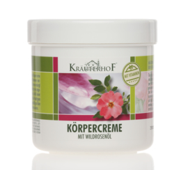 Krauterhof  ®body scrub WILDROSENÖL 400g en Kräuterhof® body cream -WILDROSENÖL 250ml