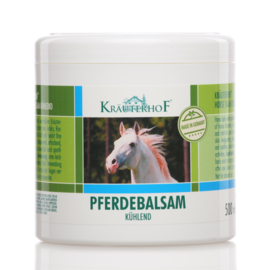 2 Potten Kräuterhof® waarvan 1x verwarmende en 1x verkoelende paardenbalsem 500ml per pot