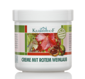 2X Kräuterhof®balsem tegen spataderen (crème met rode druivenbladeren)