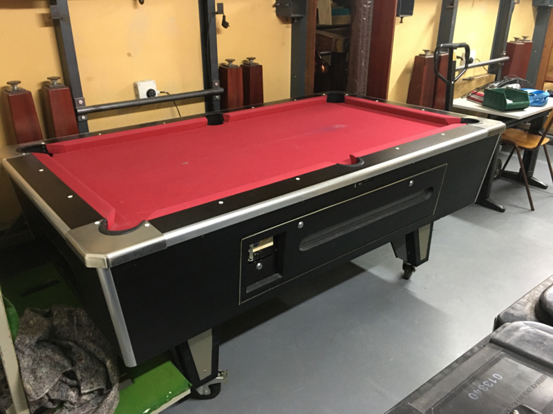 Leonhart Pooltafel 6ft hufterproof 1-delige met muntinworp | Gebruikte Poolbiljarts/Pooltafels | Pasma