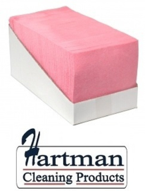 P42008 - Sopdoek roze 140 gr/m2, a kwaliteit pluisarme doek Doos a 65 doeken