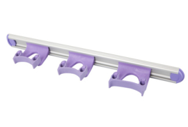 711102105-8 - Wand railophangsysteem kleurcode HACCP aluminium 500 mm​ 3 x klem paars 15155