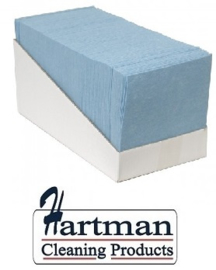 P42006 -  Sopdoek blauw 140 gr/m2, a kwaliteit pluisarme doek Doos a 65 doeken