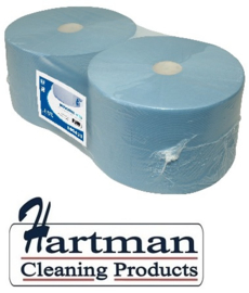 100623 - EURO products 100% cellulose Industriepapier 380 meter blauw
