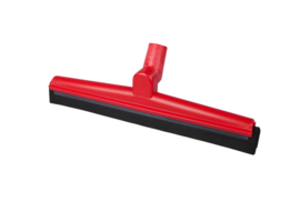 18612118-3 - FBK HCS Vloertrekker met zwenkbare kop en vervangbare zwart rubber 400 mm, rood 28456