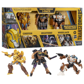 F8047 Transformers Buzzworthy Bumblebee Rise of The Beast Jungle Mission 3 Pack