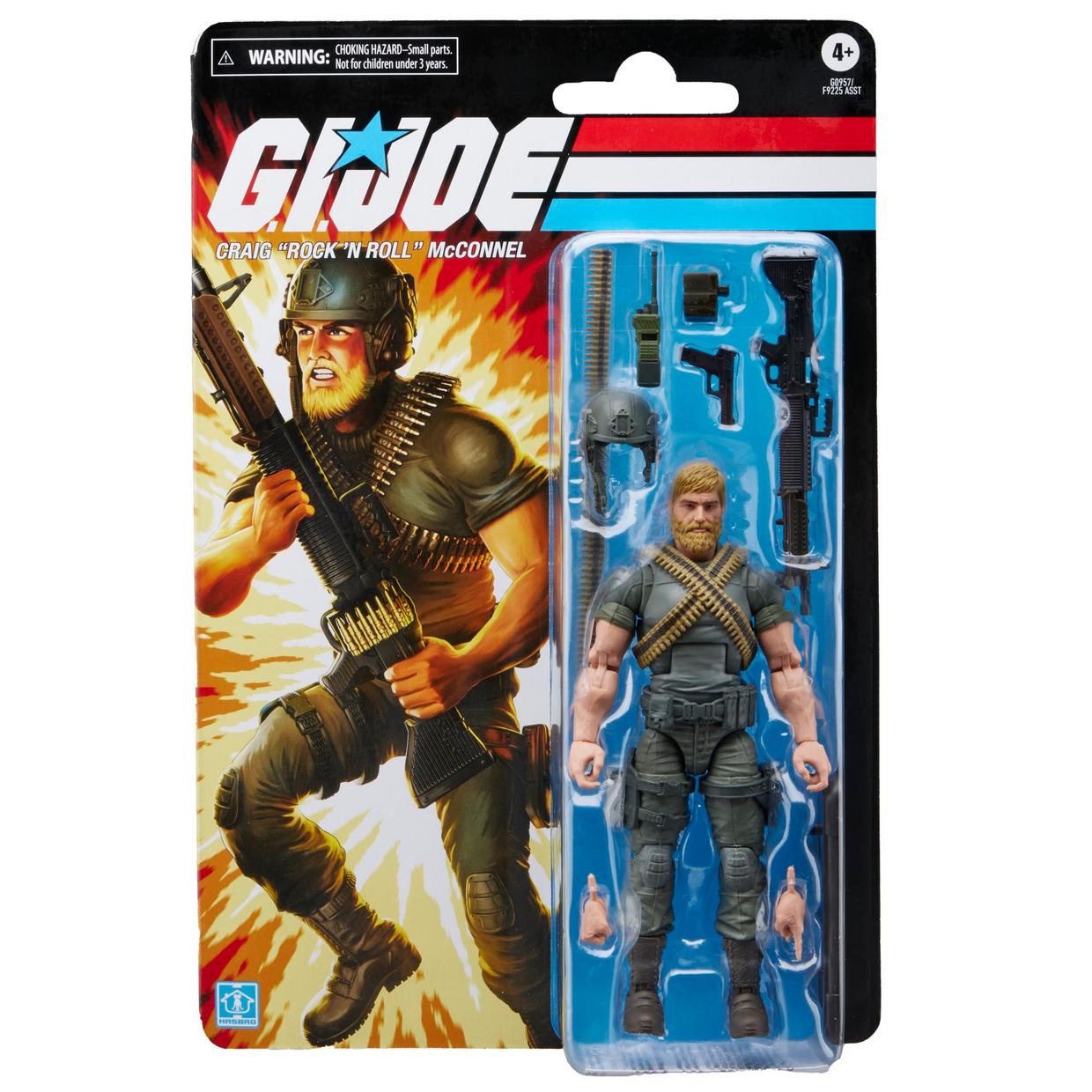 G0957 G.I. Joe Classified Series Retro Cardback Craig “Rock ’N Roll” McConnel