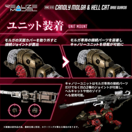 Takara Zoids Plastic Model Kits 2-Pack 1/100 RMZ-010 Canoly Molga & Hell Cat Base Guards Sets