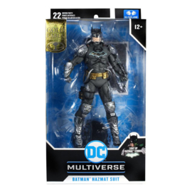 McFarlane Toys DC Multiverse AF Batman Hazmat Suit Gold Label Light Up Batman Symbol