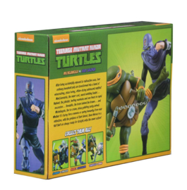 NECA TMNT Action Figure 2-Pack Michelangelo vs Foot Soldier