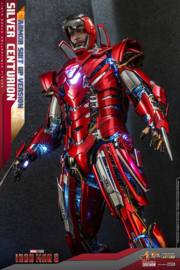 Hot Toys Iron Man 3 MM AF 1/6 Silver Centurion (Armor Suit Up Version) - Pre order