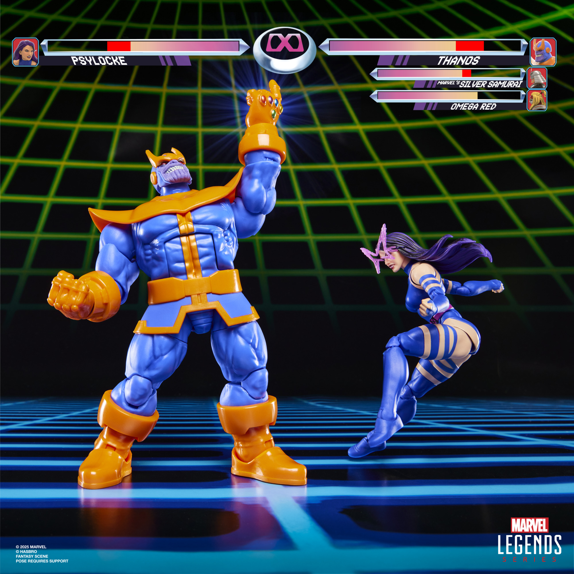 G0621 Marvel Legends Series Gamerverse Psylocke vs. Thanos