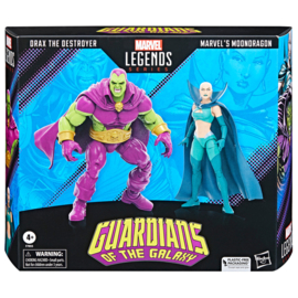 F7055 Hasbro Marvel Legends Series Drax the Destroyer and Marvel's Moondragon