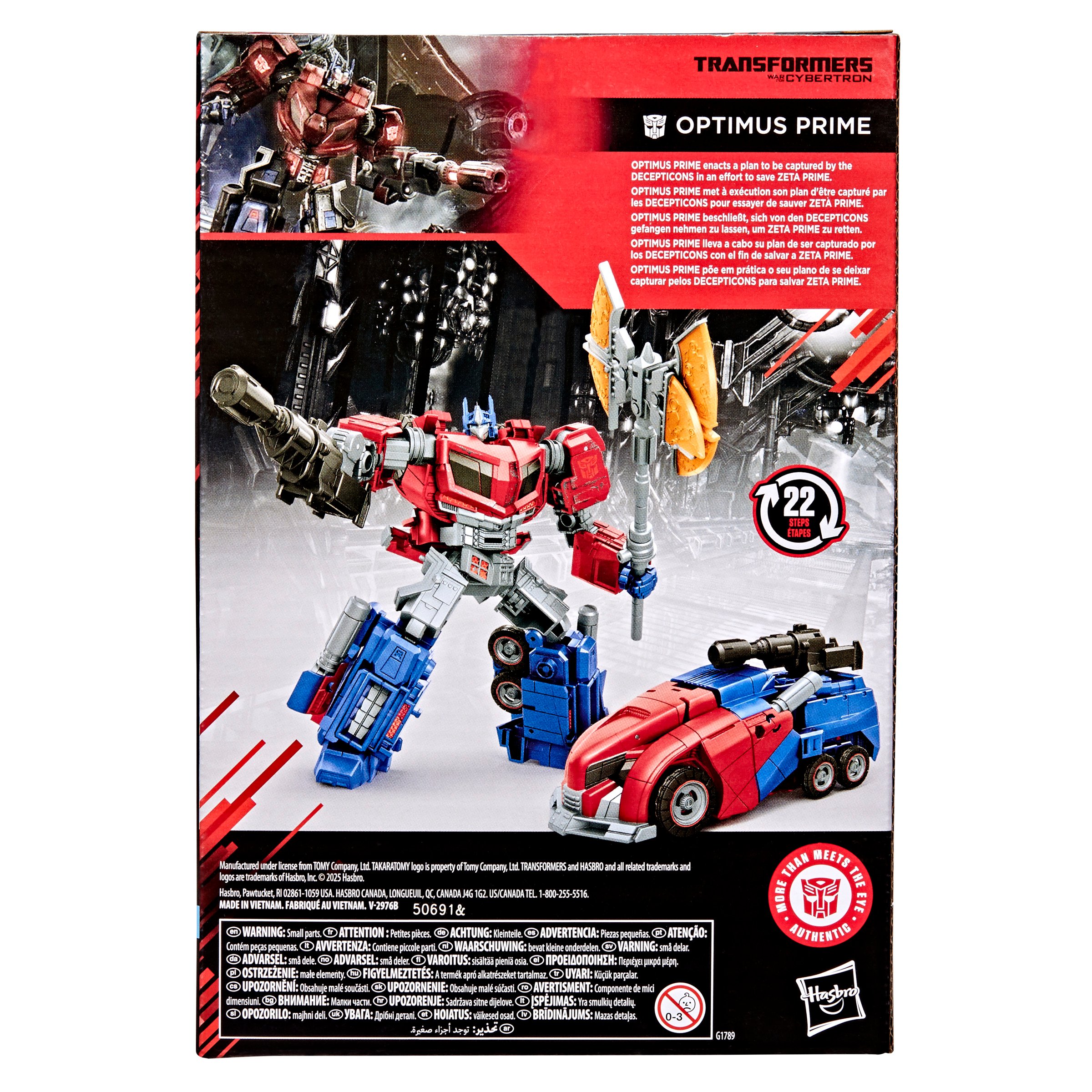 G1789 Transformers Studio Series War for Cybertron Optimus Prime