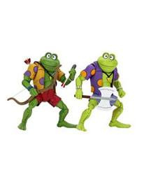 NECA Teenage Mutant Ninja Turtles AF 2-Pack Genghis & Rasputin Frog