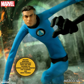 Mezco Marvel Action Figure 1/12 Fantastic 4 Deluxe Steel Set