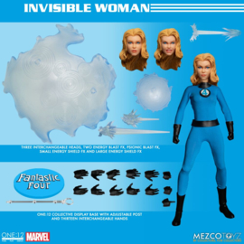 Mezco Marvel Action Figure 1/12 Fantastic 4 Deluxe Steel Set