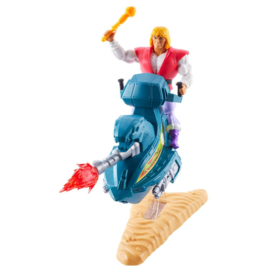 Masters of the Universe Origins Prince Adam with Sky Sled (R)