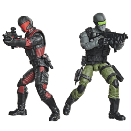 G2085 G.I. Joe Classified Series #218, Snake Eyes & Varmint ATV Vs. Stealth Viper & Cobra Stealth Flight Pod (Trubble Bubble)