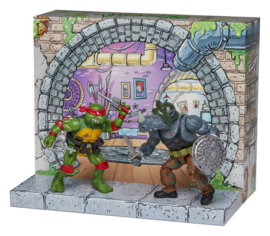 Playmates Teenage Mutant Ninja Turtles: Remastered Raphael vs. Rocksteady
