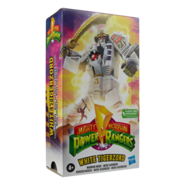 Hasbro Mighty Morphin Power Rangers Retro Style White Tigerzord Warrior Mode - Pre order