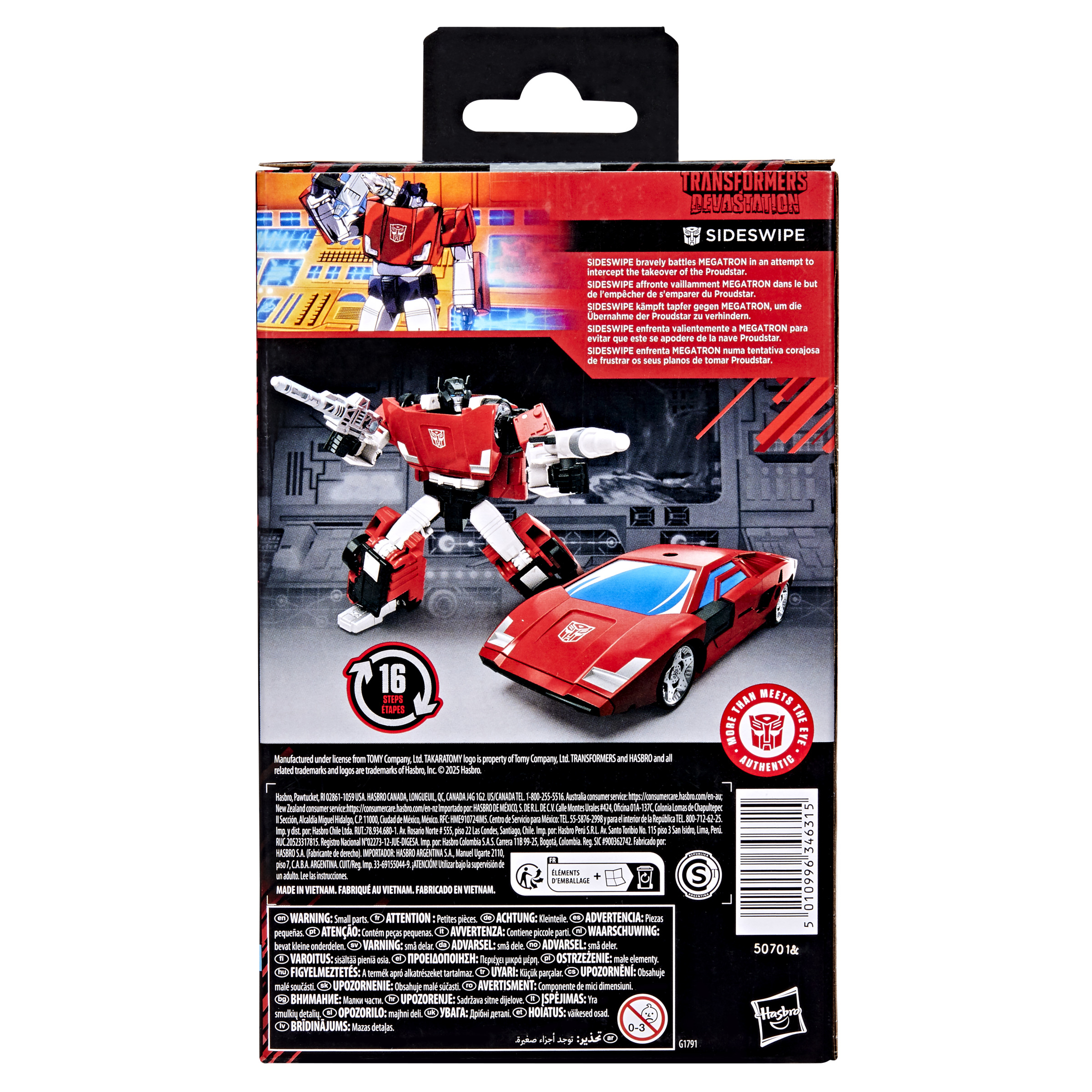 G1791 Transformers Studio Series Devastation Sideswipe