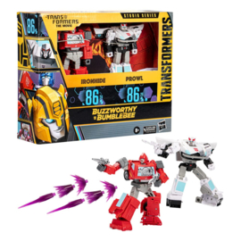 F7129 The Transformers: The Movie Buzzworthy Bumblebee Studio Series 2-Pack Ironhide & Prowl