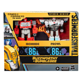 F7129 The Transformers: The Movie Buzzworthy Bumblebee Studio Series 2-Pack Ironhide & Prowl