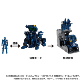 Diaclone DA-64 Maneuver Gamma & Delta Mobile Base Set