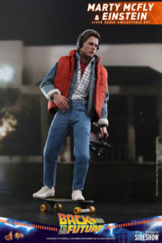 Hot Toys Back To The Future MMAF 1/6 Marty McFly & Einstein Exclusive