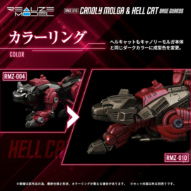 Takara Zoids Plastic Model Kits 2-Pack 1/100 RMZ-010 Canoly Molga & Hell Cat Base Guards Sets