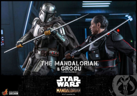 HOT908754 Star Wars The Mandalorian 2-Pack 1/6 The Mandalorian & Grogu