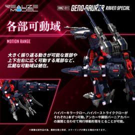 Takara Zoids Plastic Model Kit 1/100 RMZ-011 Geno Saurer Raven Special