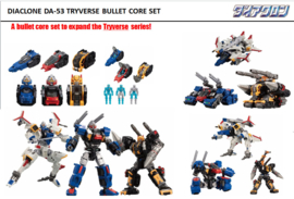 Takara Diaclone DA-53 Tryverse Bullet Core Set